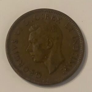 1940 CANADIAN 1 CENT COPPER COIN‎